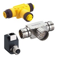 Adaptery, T-Konektory: 7/8, M23, RJ45/M12, D-Sub/M12